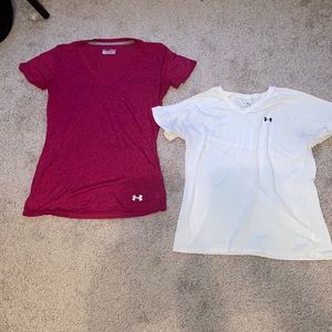 Set of 2 under Armour heat gear v neck tees